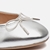 Tamaris Ballerina Instappers zilver Synthetisch