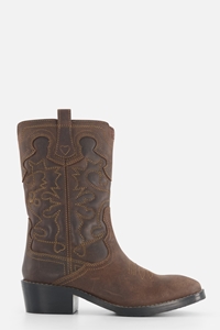 Shoesme Cowboylaarzen bruin Leer Meisjes Ziengs