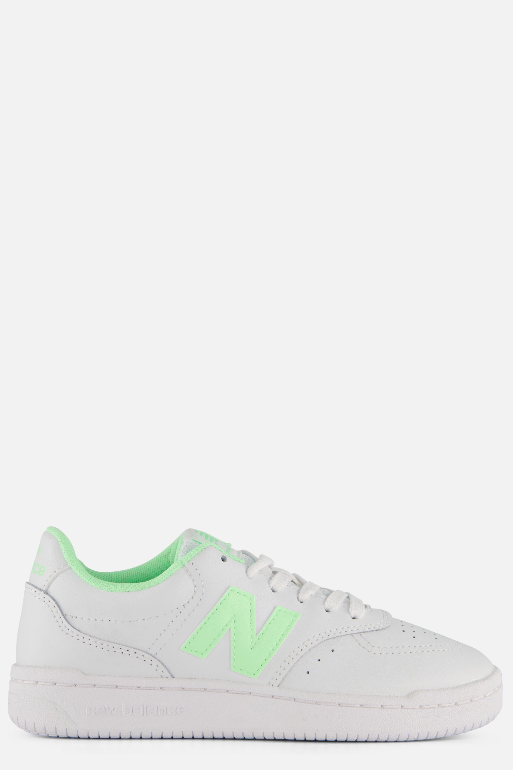 new balance new balance court sneakers wit leer