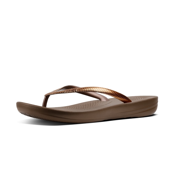 FitFlop Iqushion teenslippers bruin